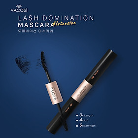 Mascara 2in1 làm dài và cong mi Vacosi Natural Lash Domination Pro 10g (Intensive Length & Lift)