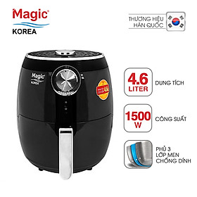 Nồi Chiên Không Dầu Magic A-802 (4.6 Lít) Đen - Hàng Chính Hãng