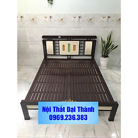 Mua Giường sắt hộp kiểu gỗ nhiều mẫu size từ 1m đến 1m8
