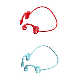 Set of 2 Open-Ear Bone Conduction Headphones Wireless Earphones for Workouts