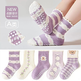 SET 5 ĐÔI TẤT VỚ 42 SIÊU XINH DỄ THƯƠNG TỪ 1-12 TUỔI DÀNH CHO BÉ GÁI