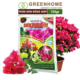 Mua Phân bón hoa Giấy  bao 700gr  hữu cơ  giúp thân cứng cáp  ra bông nhiều  lâu tàn | Greenhome
