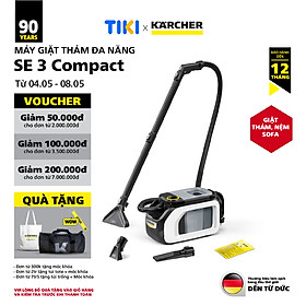 Mua (Sản xuất châu Âu) Máy giặt thảm và sofa Karcher SE 3 Compact Home - Công suất 500W - Làm sạch thảm  sofa nhanh chóng - Hàng Chính Hãng