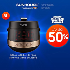 Mua Nồi áp suất điện tử đa năng 5L Sunhouse Mama SHD1585B - hàng chính hãng