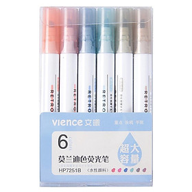 Bút highlight pastel dạ quang ghi nhớ dòng cute đánh dấu nhiều màu - VPP Thiên Ái
