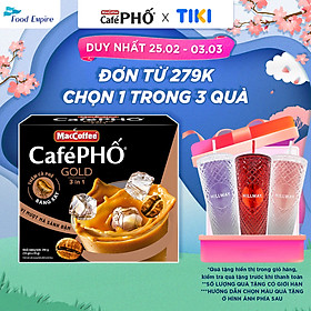 Hộp Cà phê Phố sữa đá GOLD - MacCoffee hộp 10 gói x 28g