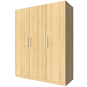 Mua Tủ quần áo gỗ MDF Tundo 3 cánh 2 ngăn đứng màu vàng 160 x 55 x 200cm