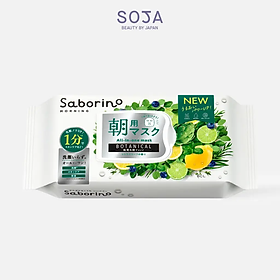 Mặt Nạ Dưỡng Ẩm Buổi Sáng Hương Thảo Mộc Saborino Morning Facial Sheet Mask Botanical 28 Miếng