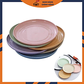 Mua Combo 6 đĩa nhựa lúa mạch cao cấp tiện lợi HBH ( giao mầu ngẫu nhiên)