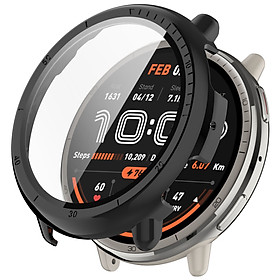 Ốp Case PC Mặt Kính Cường Lực chống va đập cho Amazfit Active 2 - Hàng Chính Hãng