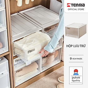 TENMA Hộp Lưu Trữ Quần Áo FC53 JAPAN QUALITY, Có Thể Xếp Chồng, Bánh Xe Bán Rời, Nhiều Kích Cỡ
