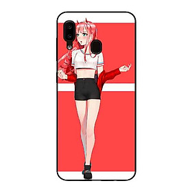 Ốp Lưng in cho Samsung A20 / A30 Mẫu Cô Gái Nền Hồng Anime - Hàng Chính Hãng