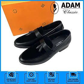 Giày da nam - kiểu dáng hàn quốc , kết hợp da lộn đính chuông da phong cách trẻ trung, năng động (GLC02)