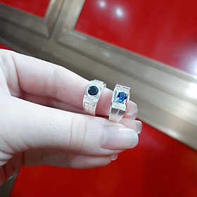 Nhẫn bạc cho bé trai đính đá cao cấp YN JEWELRY