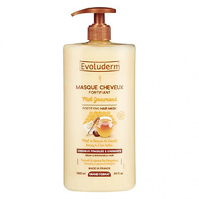 Kem ủ dưỡng tóc chắc khỏe Mật Ong và Bơ Hạt Mỡ dành cho tóc dễ gãy rụng Masque Cheveux Miel Evoluderm 1000ml - 15266