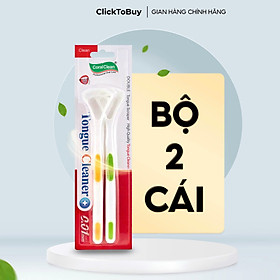 Dụng cụ cạo lưỡi Coralclean, bộ 2 cái siêu tiết kiệm. Thiết kế 2 mặt cho 2 nhu cầu vệ sinh