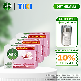 Combo 3 Xà Phòng Dettol Kháng Khuẩn Chăm Sóc Da 100g