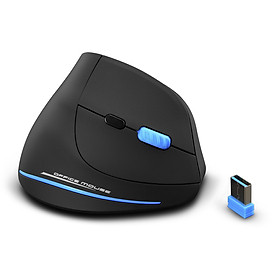 Chuột Quang Chơi Game Không Dây Dạng Đứng Zelotes F-35A - Đen (2100DPI) (2.4G)