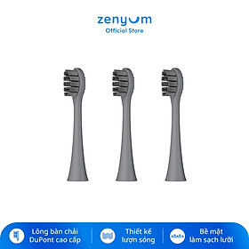 Bộ 3 Đầu Thay Thế Cho Bàn Chải Điện Zenyum Sonic - Màu Xám