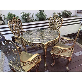 Mua Bàn ghế nhôm đúc nghệ thuật trang trí sân vườn  bàn trà  bàn ăn gia đình