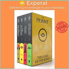 Sách - The Hobbit & The Lord of the Rings Boxed Set by J. R. R. Tolkien (UK edition, paperback)