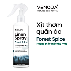 Xịt thơm quần áo Vemoda cao cấp giúp khử mùi ẩm mốc, làm thơm vải nhanh chóng