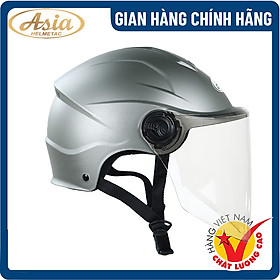 Hình ảnh Mũ Bảo Hiểm 1/2 Có Kính Dài - Asia MT-179K - Hàng Chính Hãng, Bảo Hành 1 năm