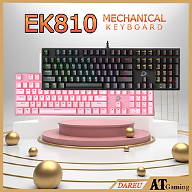 Mua Bàn phím cơ Gaming DAREU EK810 Pink (PINK-LED  Blue/ Brown/ Red D switch) - Hàng chính hãng