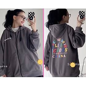 Áo Hoodie Zip Kéo CBIANA Form Unisex Nam Nữ Nón 2 Lớp Trùm Đầu