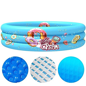 Mua Bể bơi tròn 3 tầng kèm phụ kiện bóng hơi và phao bơi cho bé trai và bé gái loại to  đường kính 1 32m  chất liệu nhựa PVC cao cấp bền đẹp  đáy chống trơn SALE XẢ KHO