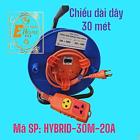 Mua Ổ cắm kéo dài kết hợp LIOA có chống quá tải bằng CB - Ổ điện kéo dài xách tay LIOA 30 mét – 20A