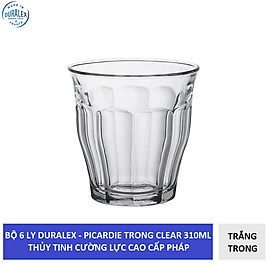 Mua {Hàng chính hãng} Bộ 6 ly Duralex - Picardie Trong Clear Thủy tinh cường lực cao cấp Pháp