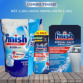 Bột rửa bát Finish 2,5 2,2 1,3 1,2kg hương chanh siêu tiết kiệm Muối làm mềm nước Nước làm bóng Viên rửa bát Finish chuyên dùng cho máy rửa chén bát