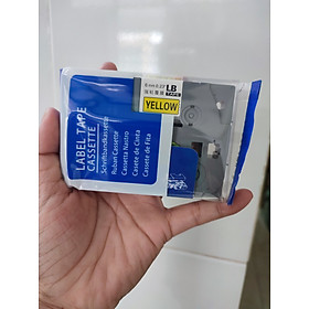 Mua Nhãn in khổ 6mm chữ đen nền vàng  nền trắng cho máy ptouch