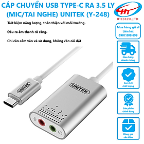 Mua CÁP CHUYỂN USB TYPE-C RA 3.5 LY (MIC/TAI NGHE) UNITEK (Y-248)