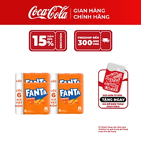 Lốc 24 Lon Nước Giải Khát Có Gas Fanta Hương Cam 320ml/Lon Coca-Cola Official Store Sale 25.10_TK