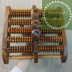 Mua Bàn lăn chân gỗ thơm - bàn mát xa chân bằng gỗ thơm 5 hàng cao cấp