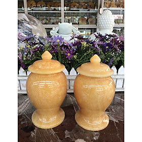 Mua Bộ ly nước thờ cúng đá ngọc hoàng long - Cao 15 cm