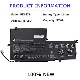 Pin Battery Dùng Cho Laptop HP Spectre Pro X360 4810A 13-4000 13-4003DX PK03XL (Original) 56Wh