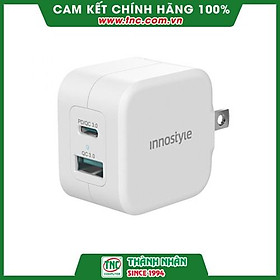 Mua Cốc sạc nhanh Innostyle Minigo Pro III Dual PD/QC3.0 20W White (IC20-2PDWHI)-Hàng chính hãng