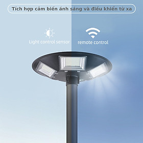 Mua Đèn Năng Lượng Mặt Trời Sân Vườn  Công Viên UFO 3E LED LIGHT 200W 500W Điều Khiển Từ Xa - Hàng Chính Hãng