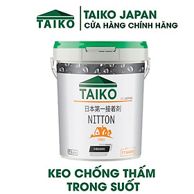 [Chính Hãng]Keo Chống Thấm TAIKO Trong Suốt Silicon 18 Kg -Chống Thấm Gạch Lát Nền,Trần, Tường, Cửa Sổ, Vết Nứt Mái Nhà Triệt Để - Keo sau 72h mới khô hoàn toàn