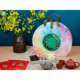 HỘP MỨT THẬP CẨM XUÂN LỘC 600G THÀNH LONG - QUÀ BIẾU TẾT SANG ĐẸP NGON