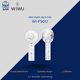 Mua Quạt cầm tay hàng chính hãng WiWU Mini Fan Wi-FS012: Siêu nhỏ gọn  kiểu dáng dễ thương  có LED trang trí
