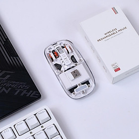 Mua Chuột Bluetooth Không Dây TEKKIN M233 Thiết Kế Trong Suốt Độc Lạ - hàng nhập khẩu - Trắng