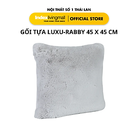 Gối Tựa Trang Trí LUXU - RABBY Mềm Mại, Màu Xám Sang Trọng 45x45x10 cm | Index Living Mall | Nội Thất Nhập Khẩu Thái Lan