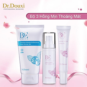 Set 3 Sản Phẩm Vệ sinh Hồng Mịn Dr.Douxi- Sữa tắm Vệ Sinh kháng khuẩn vùng kín + Xịt Phụ Khoa+ Gel làm hồng se khít