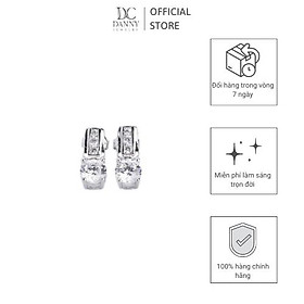 Bông Tai Nữ Bạc 925 Danny Jewelry Xi Bạch Kim Đính Đá CZ NI4GZ010