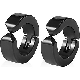 Bộ 2 bông tai Titan kẹp vành không cần bấm lỗ xỏ lỗ
