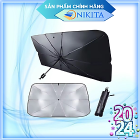 Tấm chắn che nắng Ô TÔ Xe Hơi - Phụ kiện chắn tia UV bảo vệ xe - Dù che nắng - Tấm hắt nắng chụp hình - 79x145 Cm